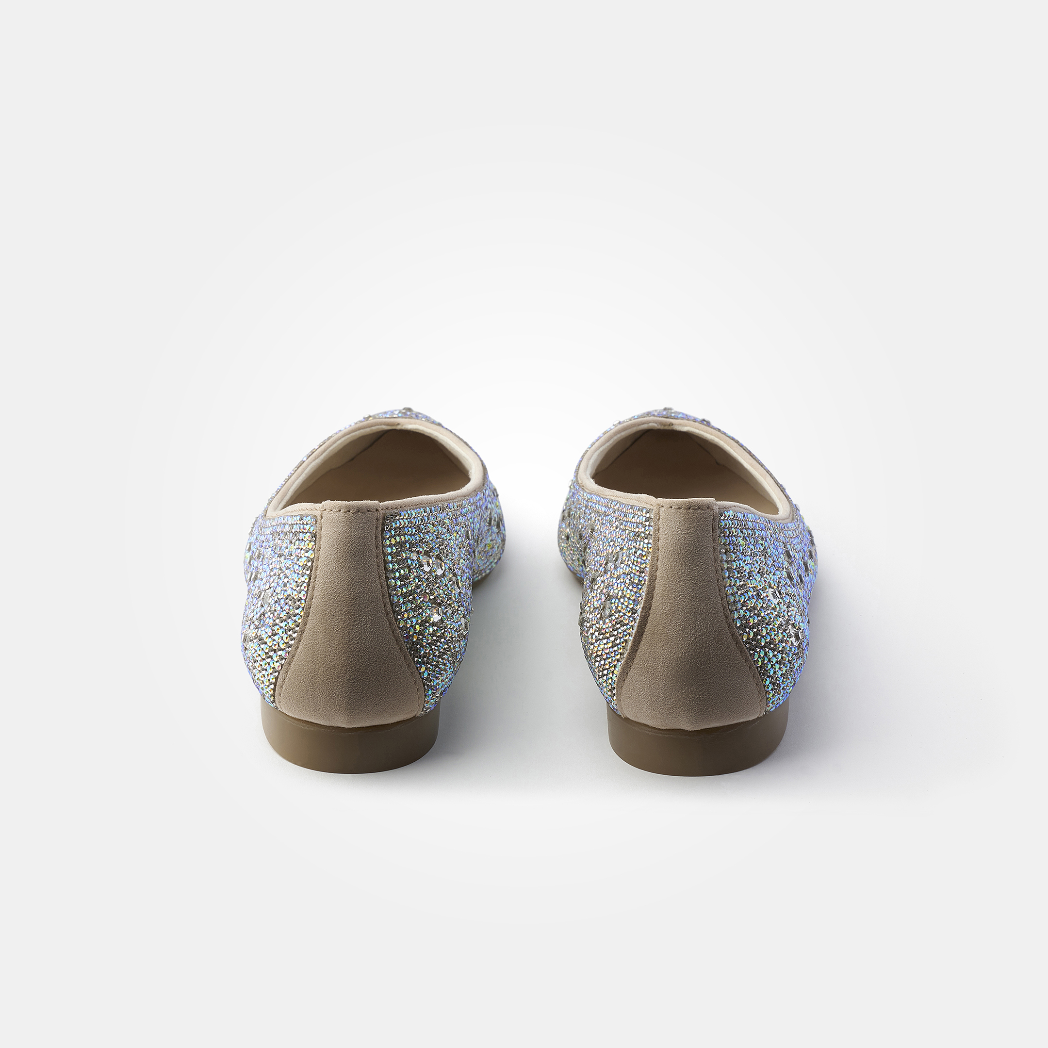 SUPER SOFT ballet flats in silver Paul Green